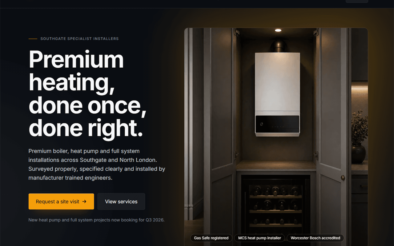 Southgate home page preview